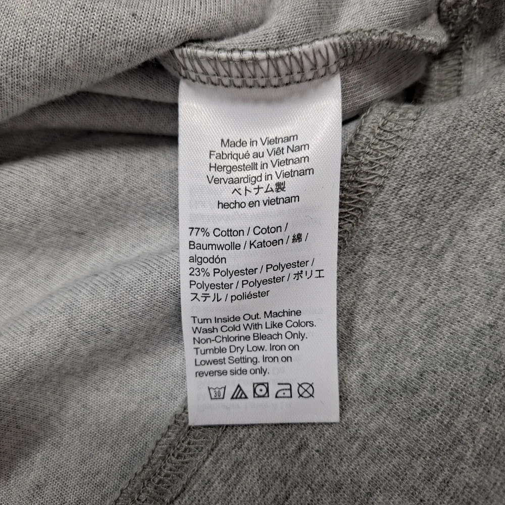 J. Crew Grey Relaxed Velour Pullover Hoodie